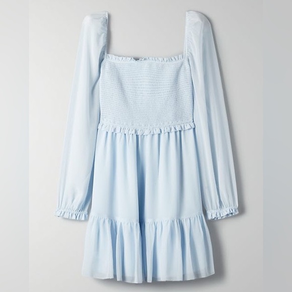 Aritzia Dresses & Skirts - Aritzia Wilfred Tempest Dress - Aura Blue